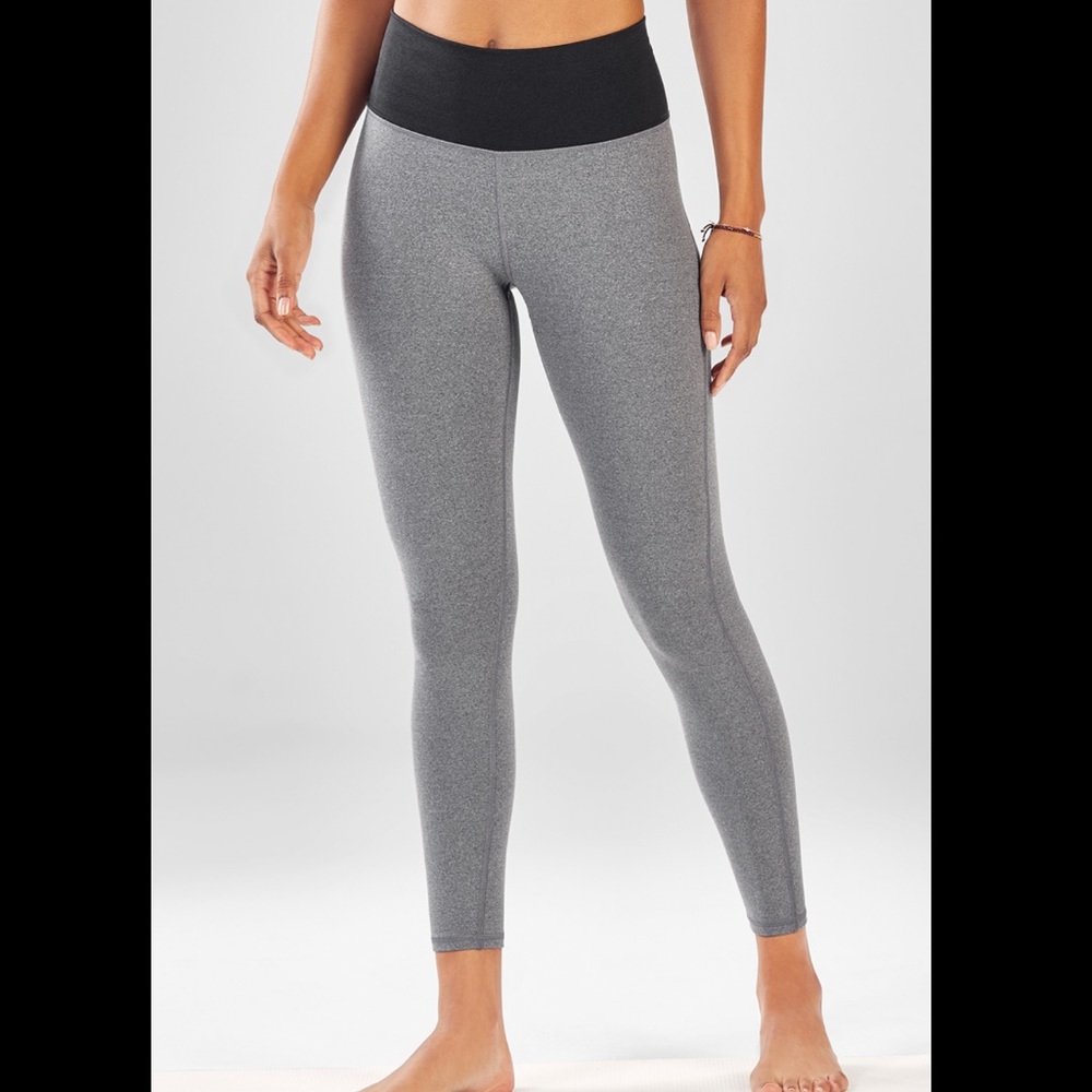Fabletics high waisted power hold heathered 7/8